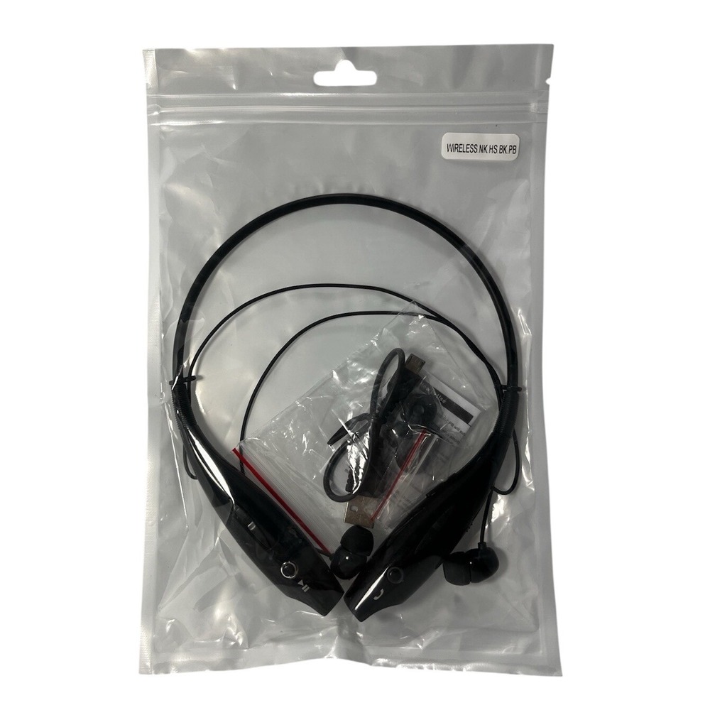 Wireless Headphones Headset Earbuds Bluetooth NK HS BK PB‎ New Black